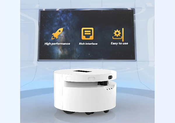 Compact Mobile Robot Chassis for Indoor Delivery, Disinfection, and Patrol Development03