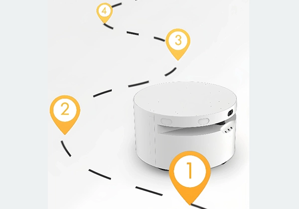 Compact Mobile Robot Chassis for Indoor Delivery, Disinfection, and Patrol Development07